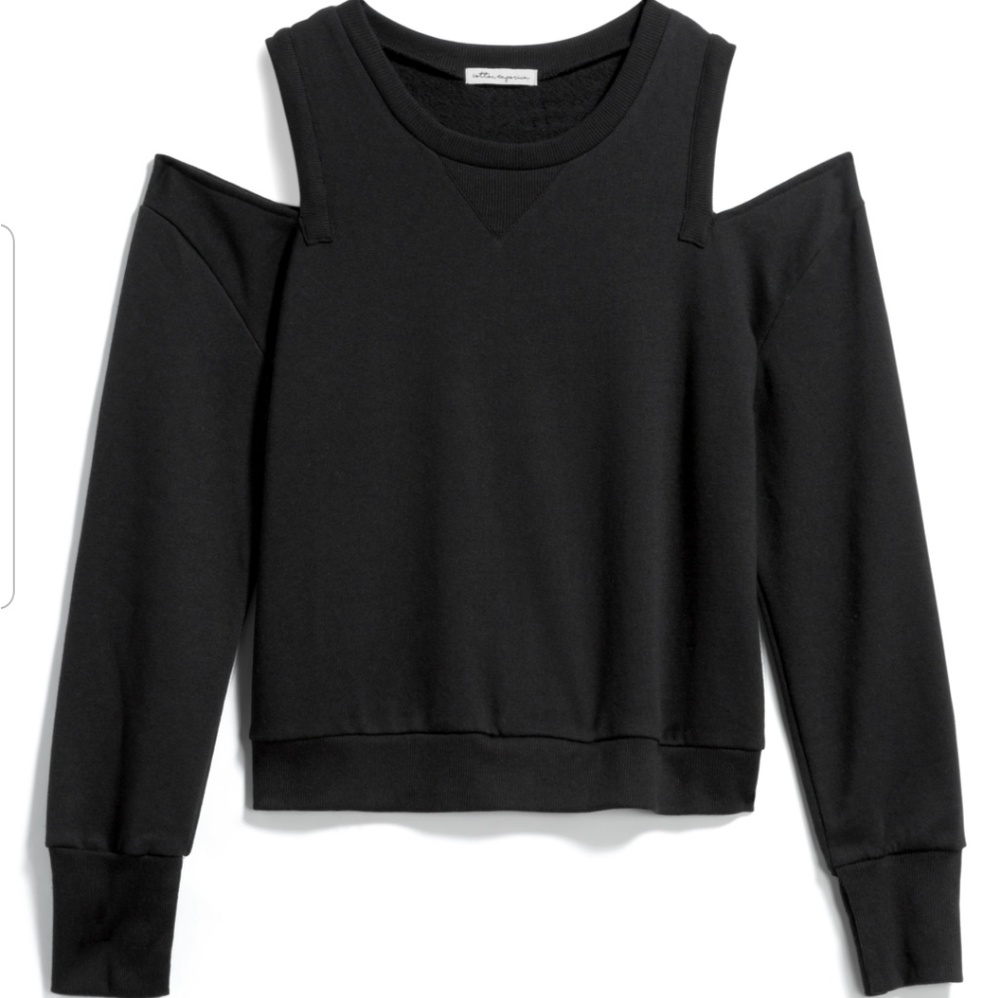 Cold shoulder knit top